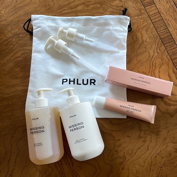 PHLUR Bath & Body Brand New Never Used Phlur Missing Person Body Wash Body Lotion And Hand